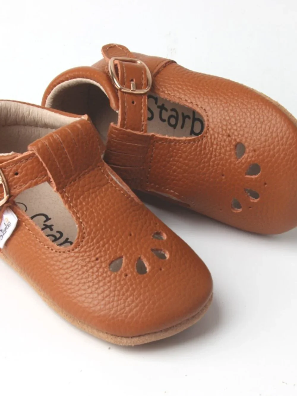 Hook & Loop Toddler Brown Baby Shoes toddler shoes baby moccasins Baby Mary Jane